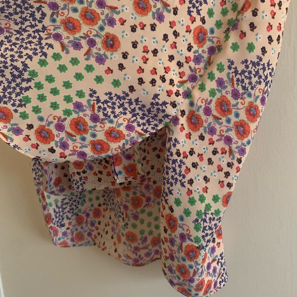 EUC Rachel Zoe Floral Button Down Blouse - Picture 5 of 14